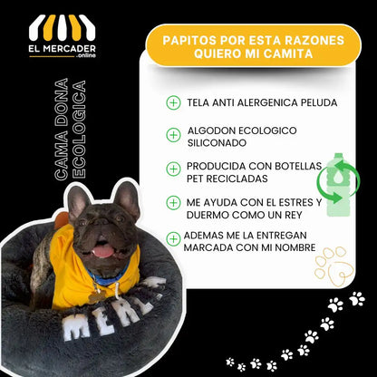 CAMA DONA ECOLOGICA ANTI ESTRES🎁PERSONALIZACION 🐶(marcamos tu camita)🐱