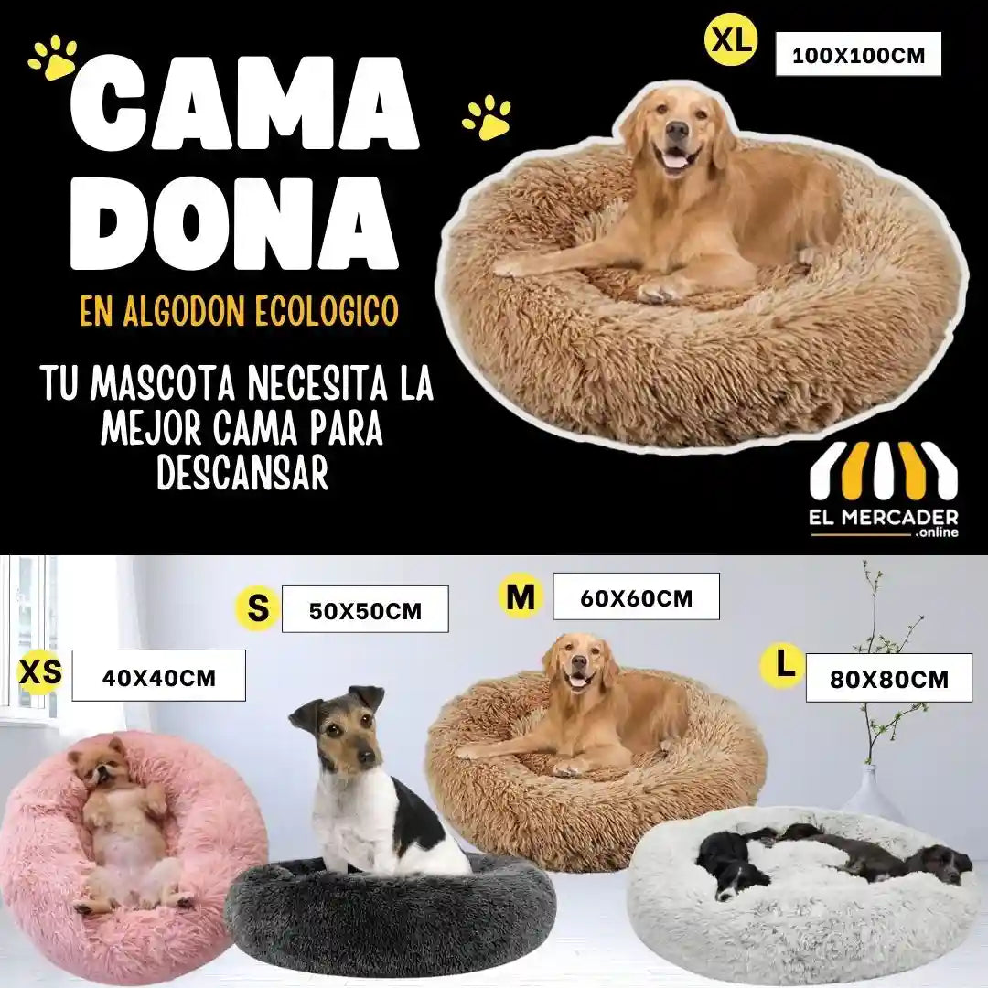 CAMA DONA ECOLOGICA ANTI ESTRES🎁PERSONALIZACION 🐶(marcamos tu camita)🐱