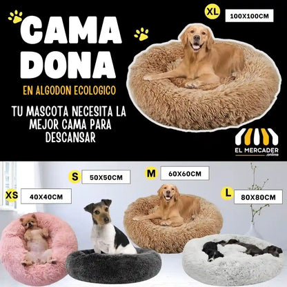CAMA DONA ECOLOGICA ANTI ESTRES🎁PERSONALIZACION 🐶(marcamos tu camita)🐱