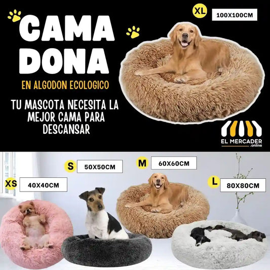 CAMA DONA ECOLOGICA ANTI ESTRES🎁PERSONALIZACION 🐶(marcamos tu camita)🐱