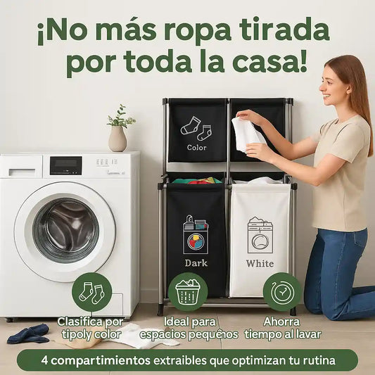 OrganikMAX® Clasifica Y guarda tu ropa sucia evitando malos olores🔥¡Aprovecha HOY 40% DCTO!🔥